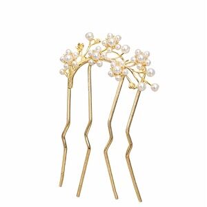 Elegant Pearl Hair Comb: Dreamy Crystal Hair Fork